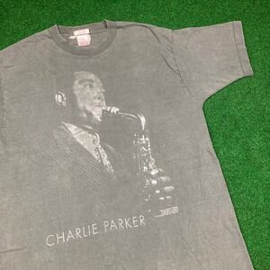 Vintage Charlie Parker Shirt Mens L 1990‎ Bebop Jazz Founder Single Stitch 90s